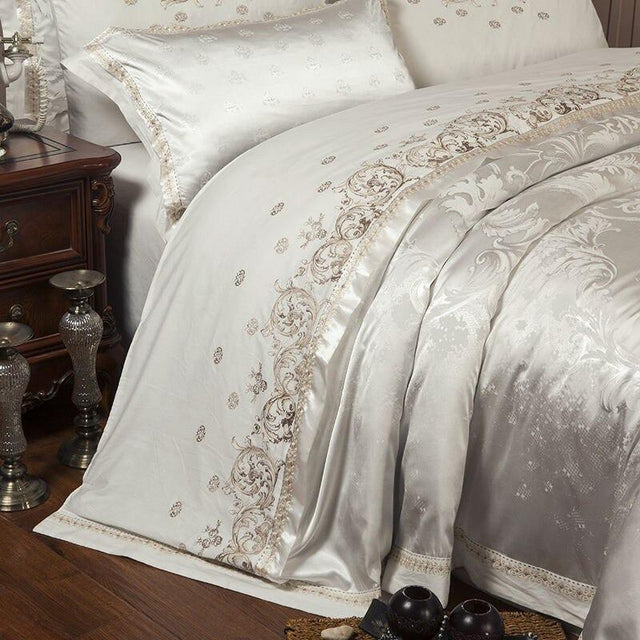 Laroux Luxe Duvet Cover Set (Egyptian Cotton Sateen, 500 TC)
