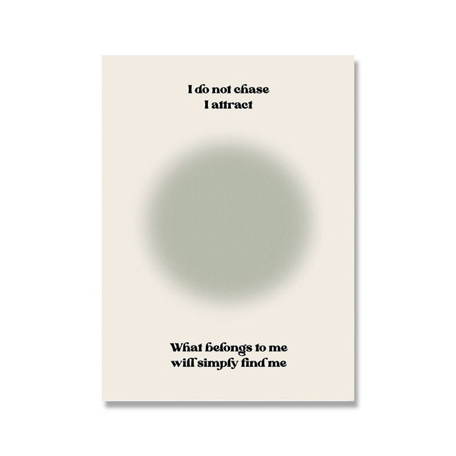 Law of Attraction Manifestation Posters - Modern Canvas Art