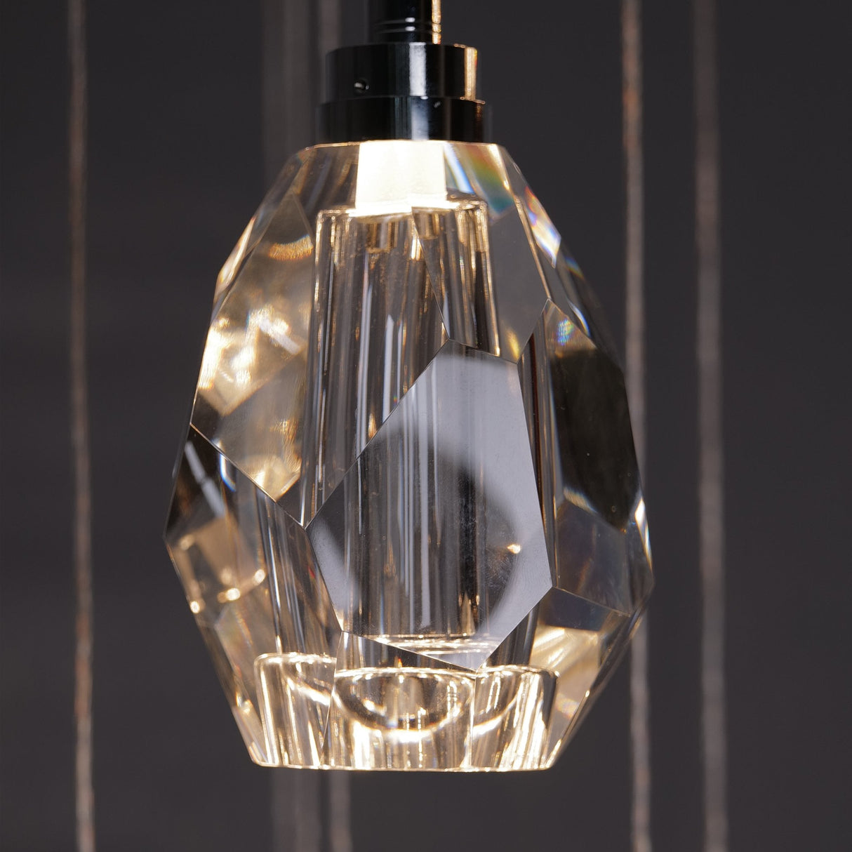 Luxe Light Crystals Chandelier – Luxury Dimmable Crystal Ceiling Light