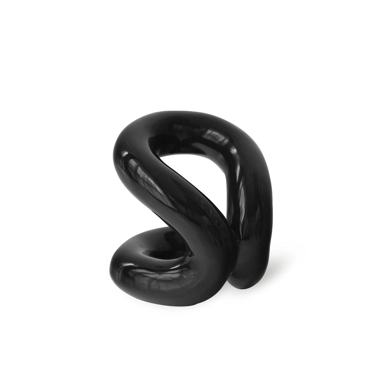 Minimal Abstract Makeup Brush Holder in Luxury Ceramic