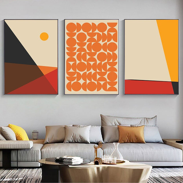 Modern Abstract Graphic Shape Canvas Wall Art Poster Print
