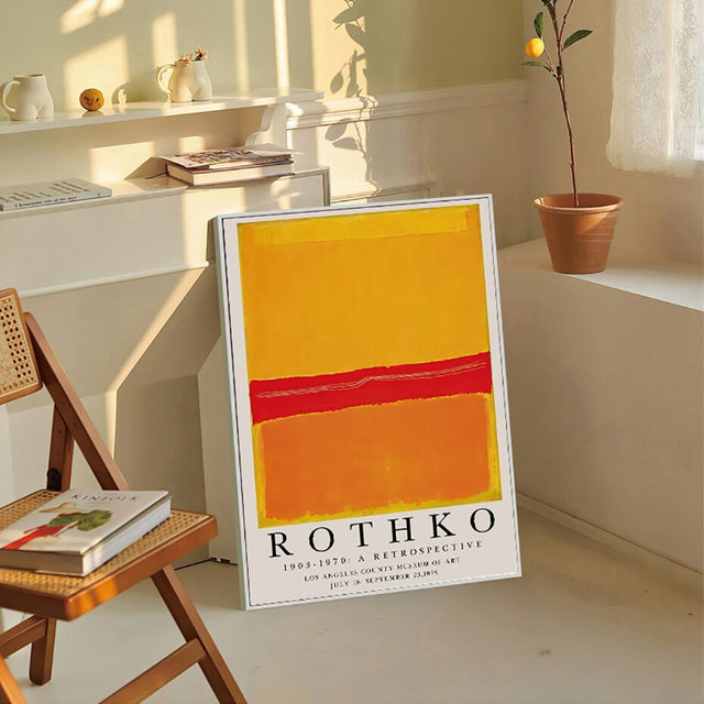 Modern Abstract Rothko Wall Art Posters - Unframed Canvas Print