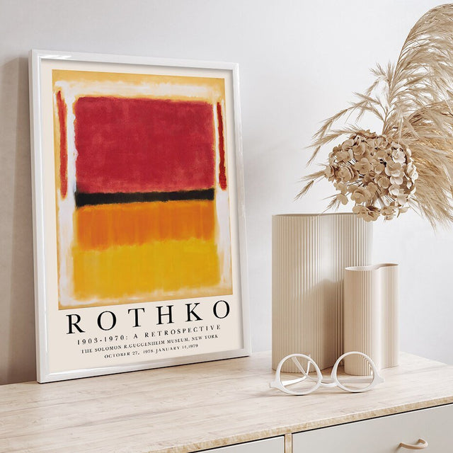 Modern Abstract Rothko Wall Art Posters - Unframed Canvas Print