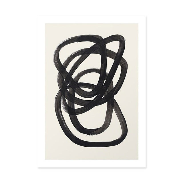 Modern Abstract Watercolour Wall Art Canvas Poster Print