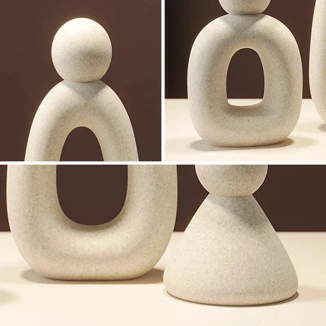 Modern Minimalist Set Of Family Statues Resin Decor