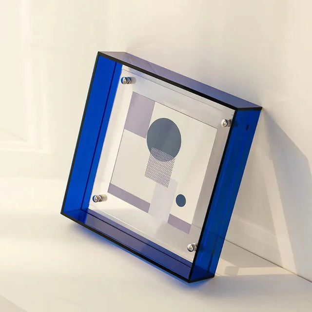 Floating Acrylic Picture Frame with Vibrant Translucent Design