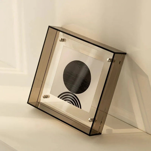 Floating Acrylic Picture Frame with Vibrant Translucent Design