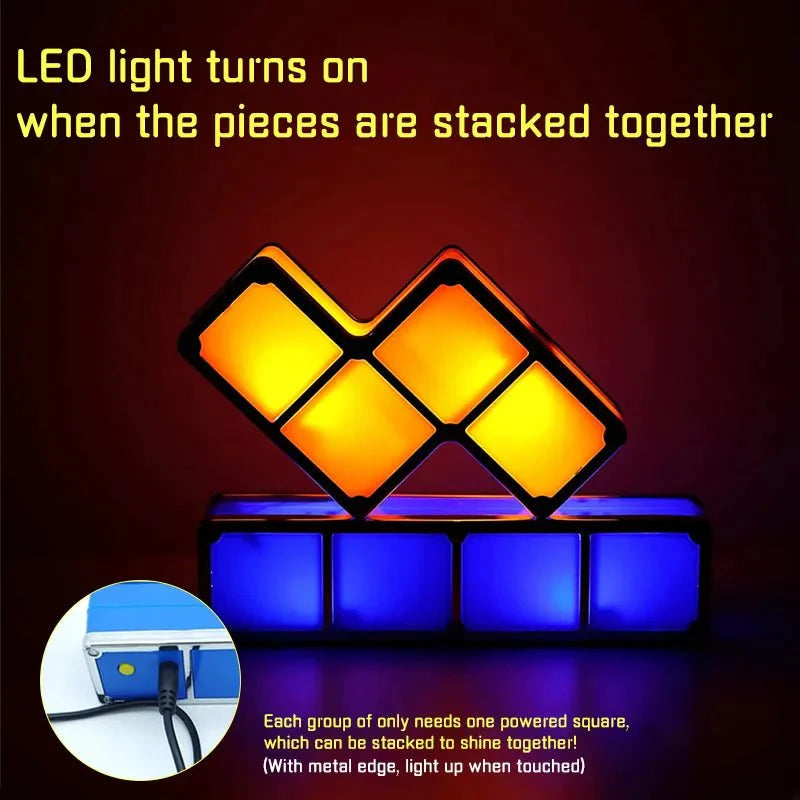 Novelty 3D Buildable Puzzle Night Light with LED Colors