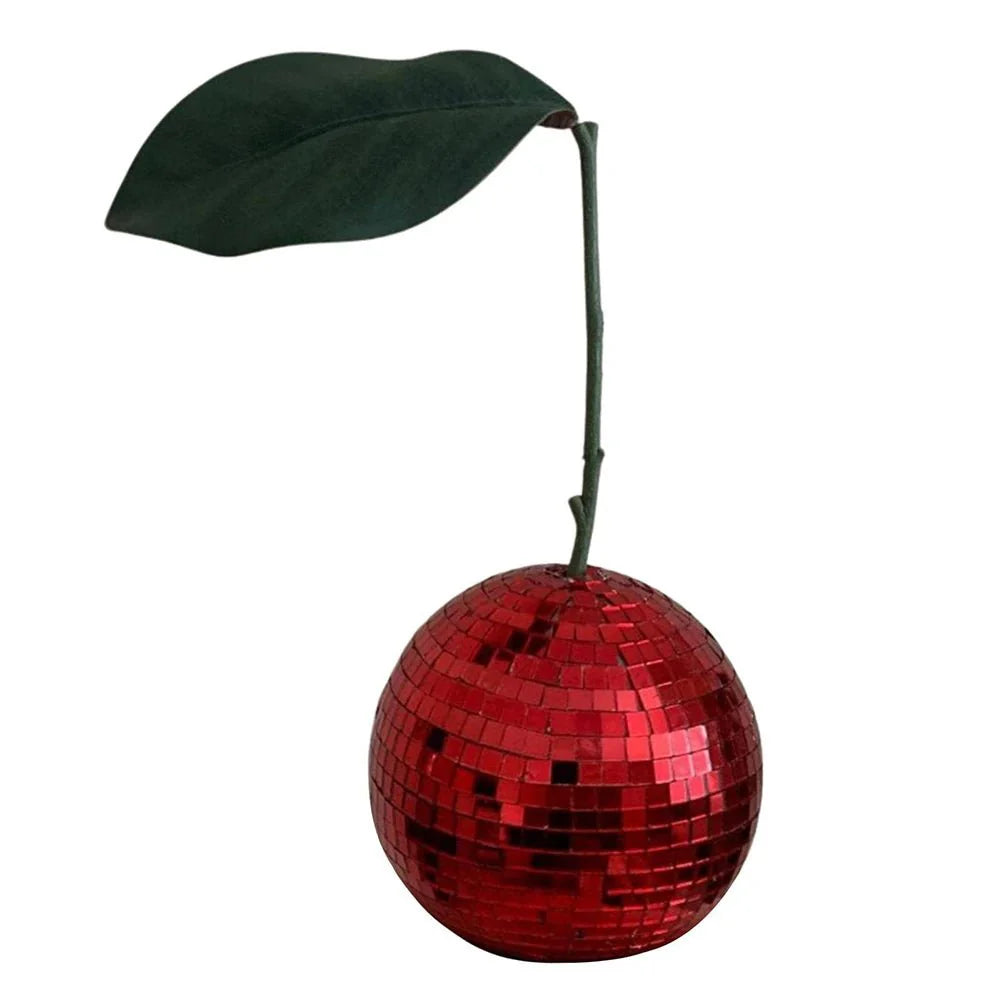 Novelty Glass Cherry Shape Disco Ball Modern Party Decor
