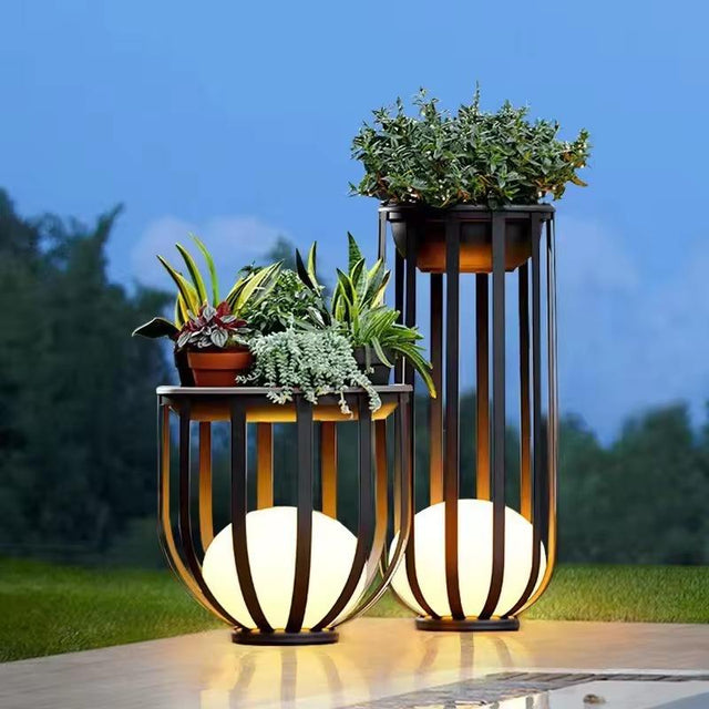 Solar-Powered Garden Lamp – Elegant Waterproof Design