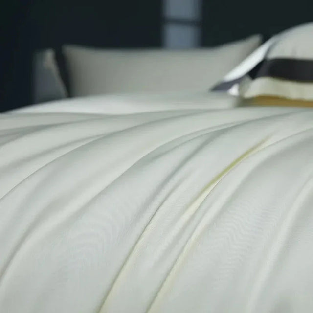 One-Line Duvet Cover Set – 1200 TC Egyptian Cotton with Elegant Border Detail