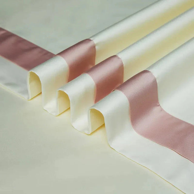 One-Line Duvet Cover Set – 1200 TC Egyptian Cotton with Elegant Border Detail