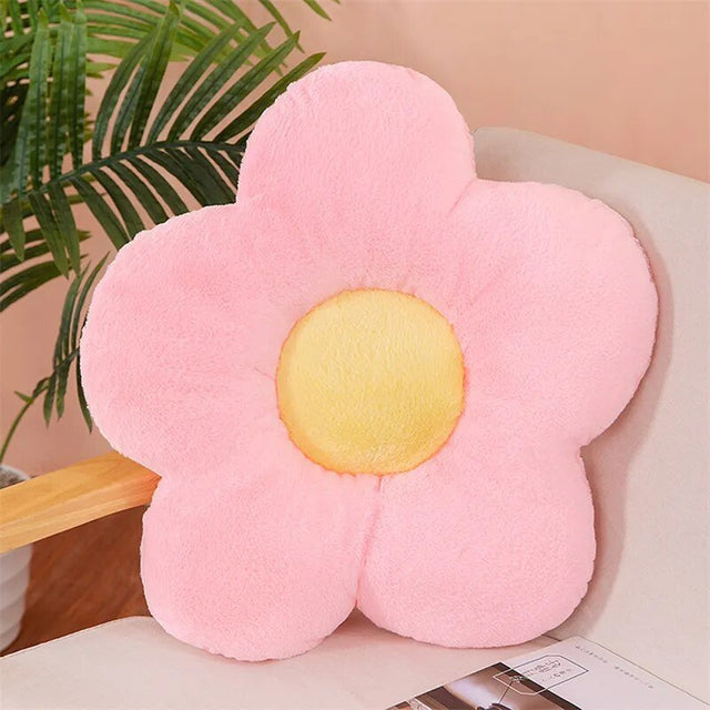 Plush Flower Shaped Soft Cushion for Cozy Home Decor
