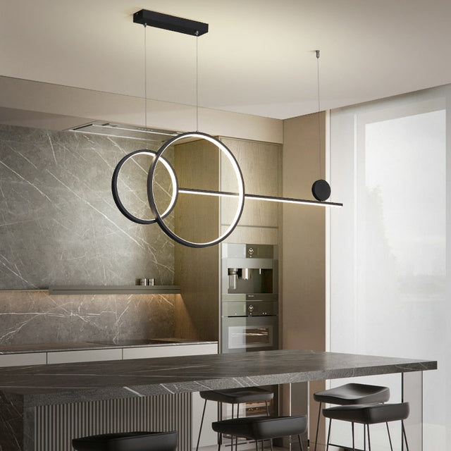Key Chandelier - Minimalist LED Pendant Light for Dining Rooms, Bars & Restaurants