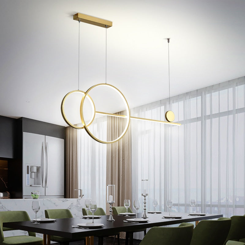 Key Chandelier - Minimalist LED Pendant Light for Dining Rooms, Bars & Restaurants