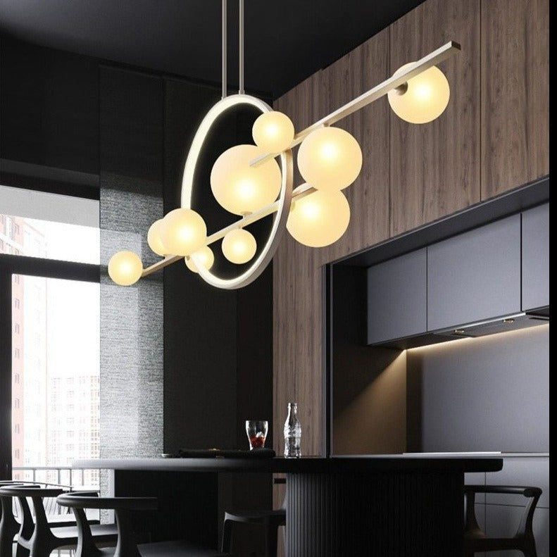 Luxury Archipelago Chandelier – Handcrafted Nordic Glass Ball LED Pendant Light