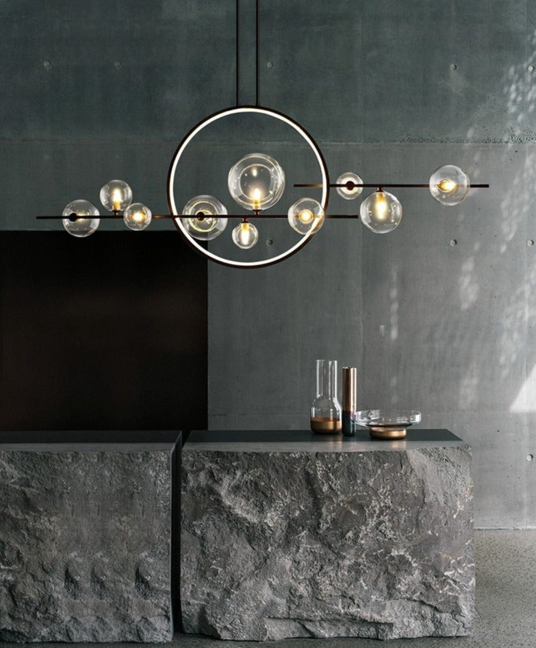 Luxury Archipelago Chandelier – Handcrafted Nordic Glass Ball LED Pendant Light
