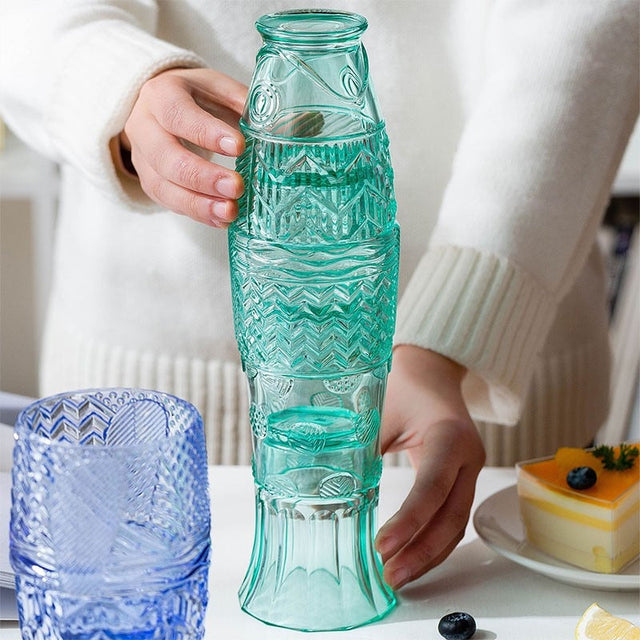 Stackable koi fish glasses-2