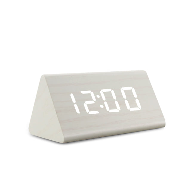 Wood Digital Display LED Alarm Clock