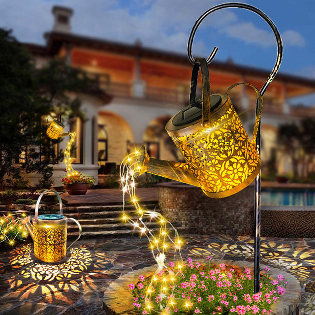 Solar Waterfall Garden Light – Elegant Decorative Design