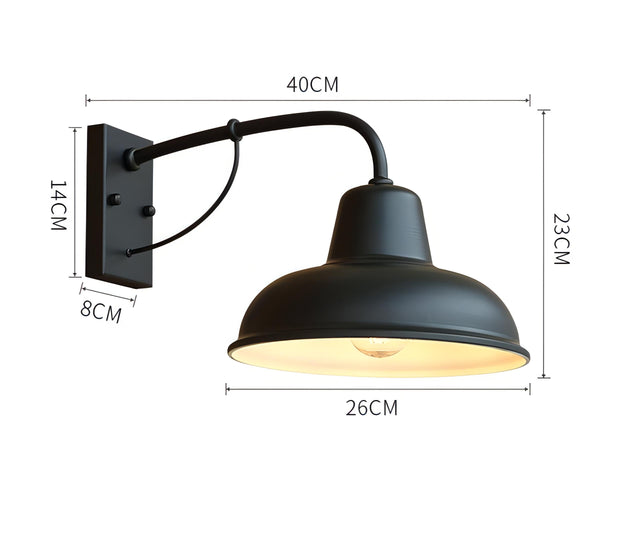 Sarok Retro Modern Pan Outdoor Wall Light IP65 Waterproof