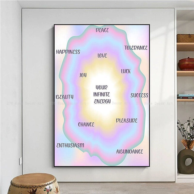 Psychedelic Energy Meditation Posters for Peaceful Decor