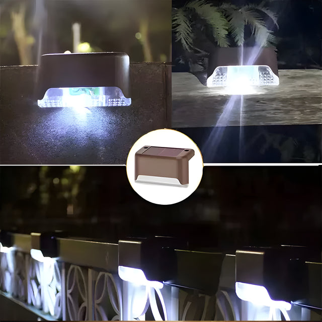 4/8/12 Pack Solar Outdoor Waterproof LED Step Lights