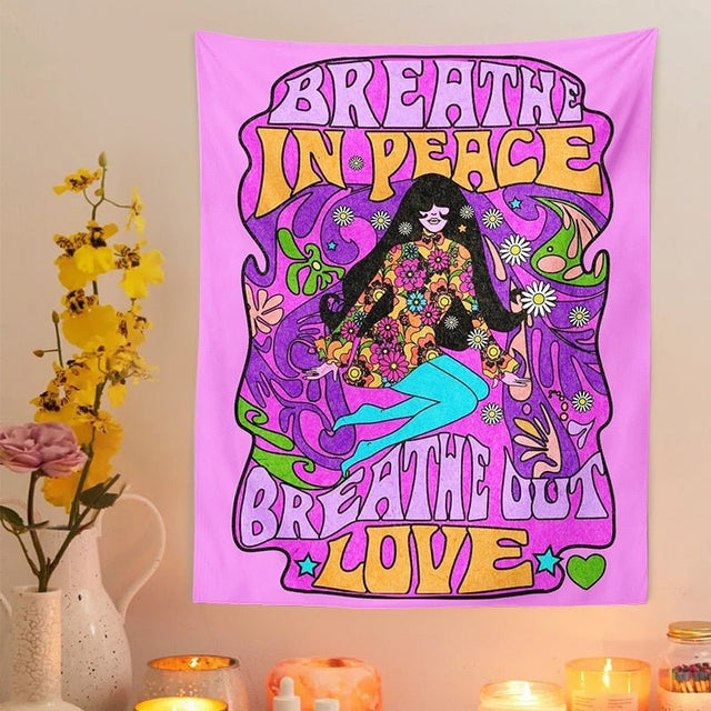 Retro Bohemian Wall Hanging Tapestry 100% Polyester Jacquard