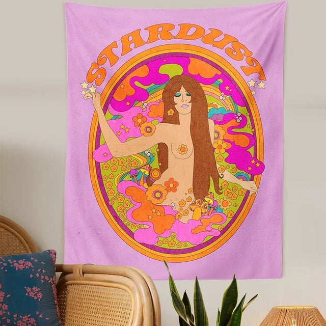 Retro Bohemian Wall Hanging Tapestry 100% Polyester Jacquard