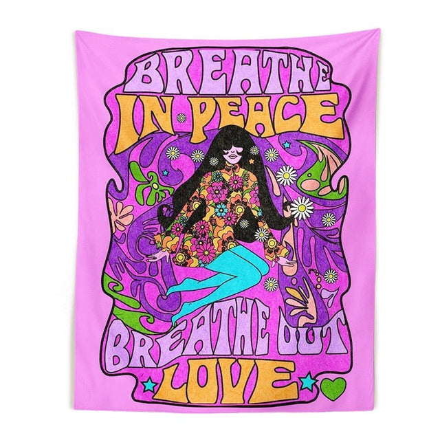 Retro Bohemian Wall Hanging Tapestry 100% Polyester Jacquard