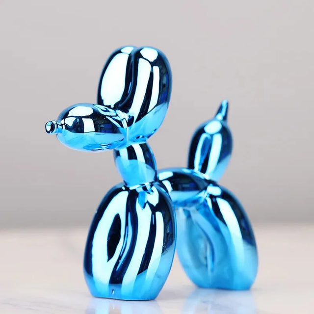 Shiny Resin Balloon Dog Living Room Ornament Modern Style
