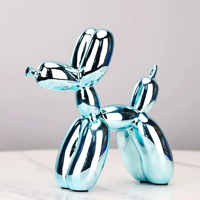 Shiny Resin Balloon Dog Living Room Ornament Modern Style