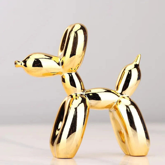 Shiny Resin Balloon Dog Living Room Ornament Modern Style