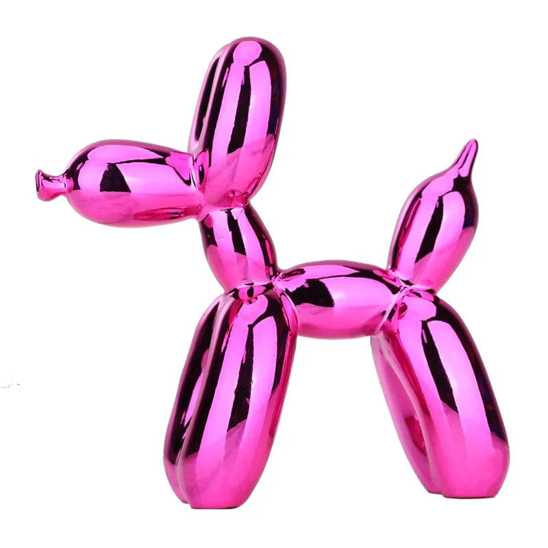 Shiny Resin Balloon Dog Living Room Ornament Modern Style