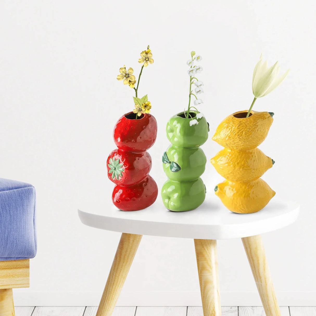 Simulated Fruit Vase Ceramic Modern Decorative Piece