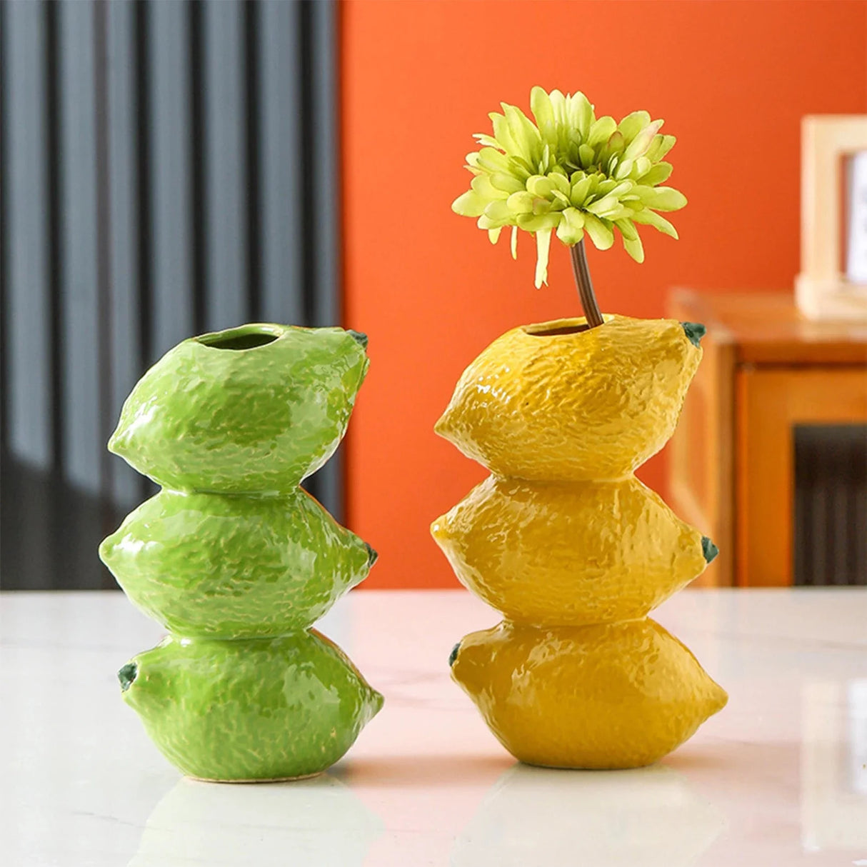 Simulated Fruit Vase Ceramic Modern Decorative Piece
