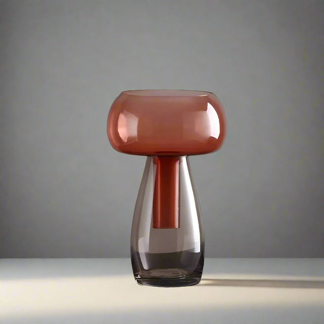 Small Glass Hydroponic Vase for Modern Tabletop Decor