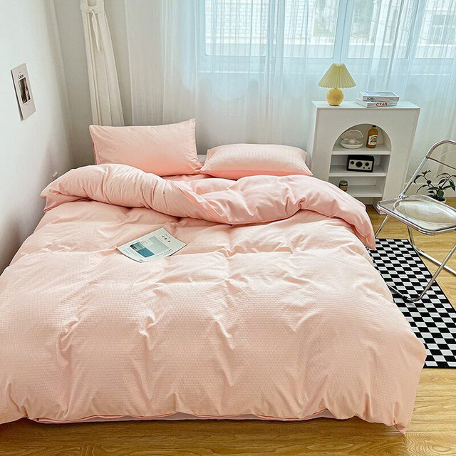 Solid Pastel Colour Bedding Set