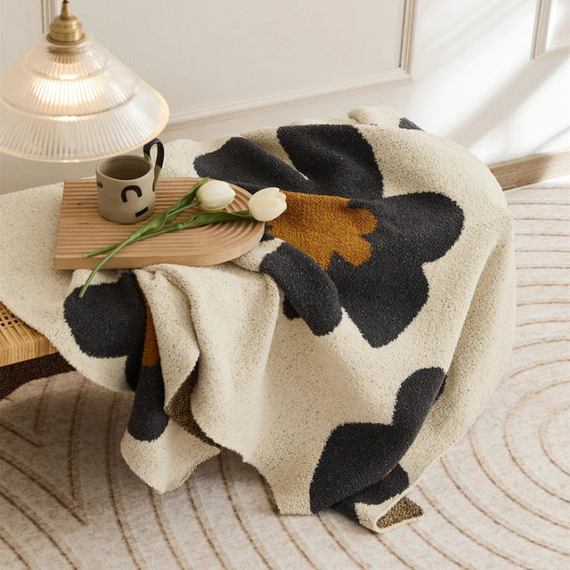 Super Soft Cosy Floral Pattern Blanket for Ultimate Comfort