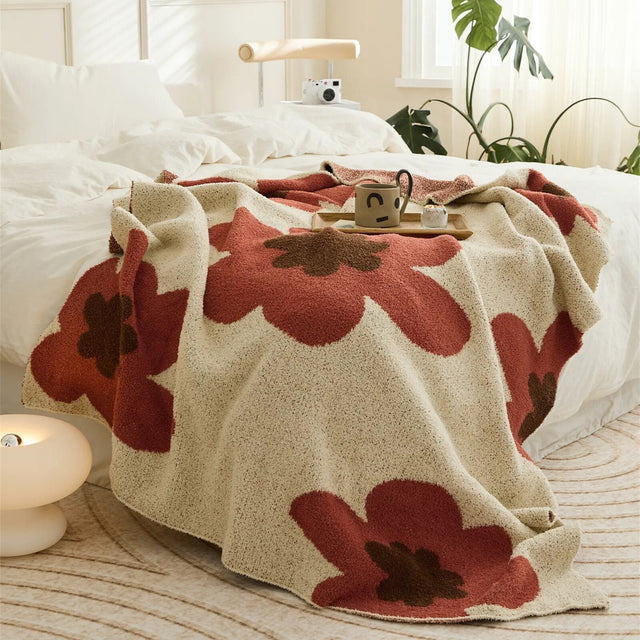 Super Soft Cosy Floral Pattern Blanket for Ultimate Comfort