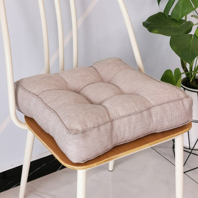 Thickened Candy Coloured Cushion in Imitation Linen Style