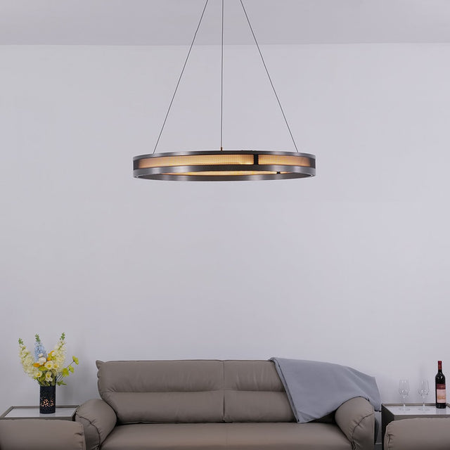 Titan Rings Chandelier – Bold Industrial Ceiling Light with Multi-Illumination & LED Options