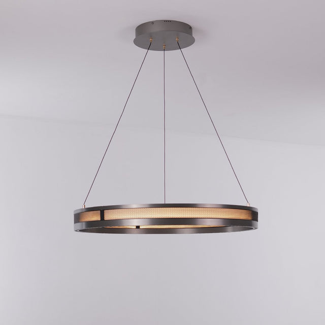 Titan Rings Chandelier – Bold Industrial Ceiling Light with Multi-Illumination & LED Options