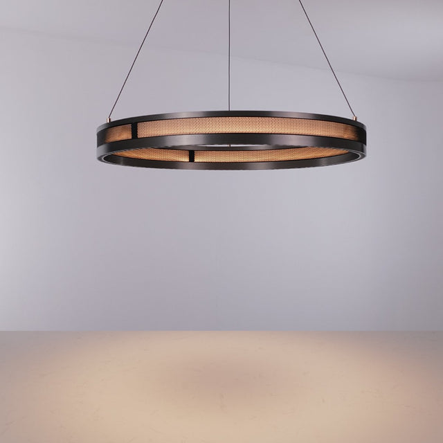 Titan Rings Chandelier – Bold Industrial Ceiling Light with Multi-Illumination & LED Options