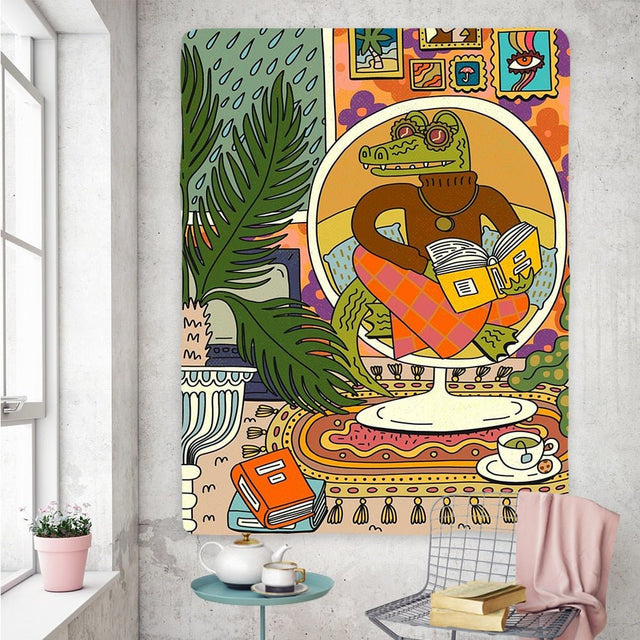 Vintage Psychedelic Rock Hip Hop Tapestry 100% Polyester