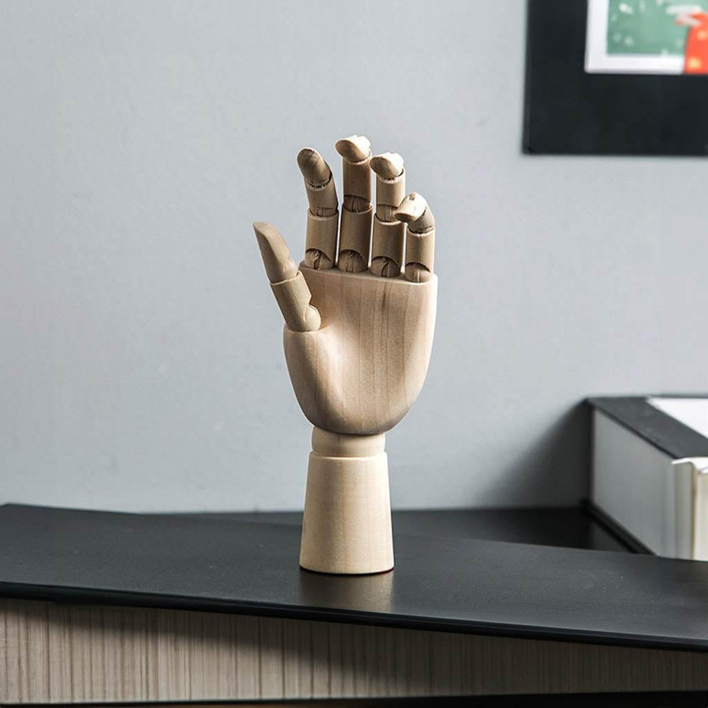 Wooden Movable Hand Model 25cm Modern Art Reference
