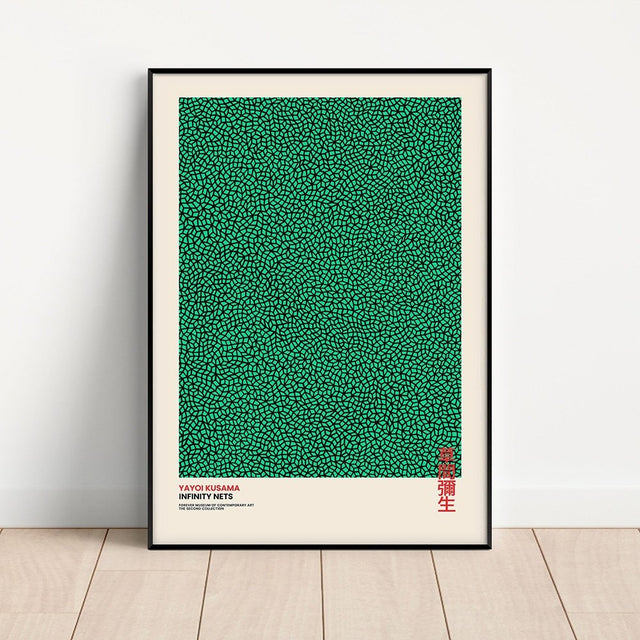 Yayoi Kusama Abstract Line Dots Canvas Poster Modern Art