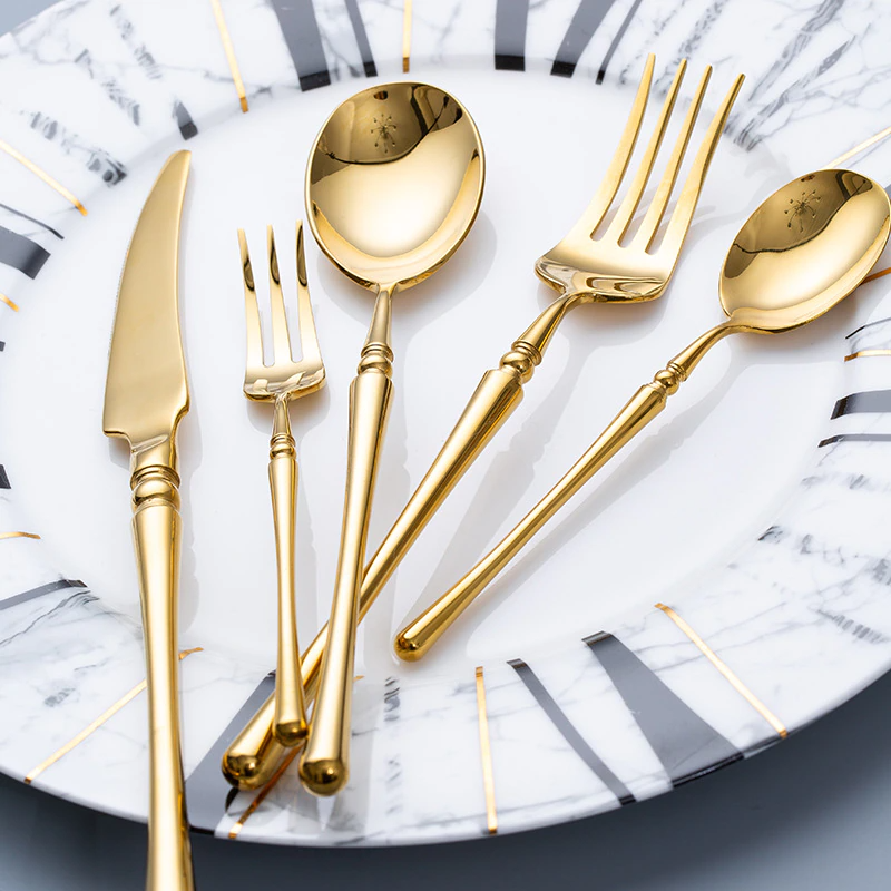  Rome Gold Cutlery Set-6