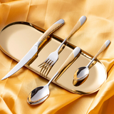  Ferran Diagonal Textured Stainless Steel Cutlery Set-2