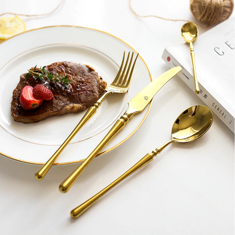  Rome Gold Cutlery Set-4